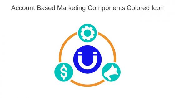 Account Based Marketing Components Colored Icon In Powerpoint Pptx Png And Editable Eps Format