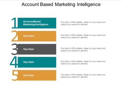 Account based marketing intelligence ppt powerpoint presentation file designs cpb