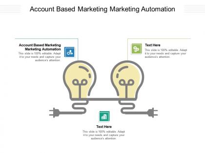Account based marketing marketing automation ppt powerpoint presentation professional outfit cpb