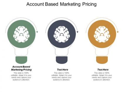 Account based marketing pricing ppt powerpoint presentation diagram ppt cpb