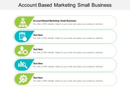 Account based marketing small business ppt powerpoint presentation icon cpb