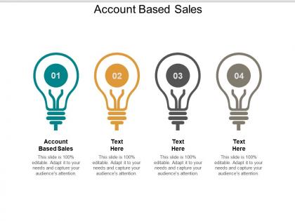 Account based sales ppt powerpoint presentation layouts demonstration cpb