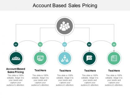 Account based sales pricing ppt powerpoint presentation infographics samples cpb