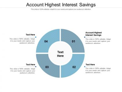 Account highest interest savings ppt powerpoint presentation gallery files cpb