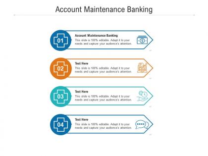Account maintenance banking ppt powerpoint presentation pictures graphics design cpb