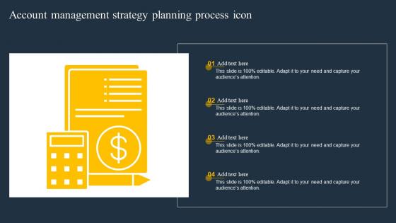 Account Management Strategy Planning Process Icon