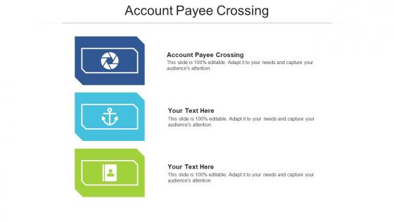 Account payee crossing ppt powerpoint presentation layouts information cpb