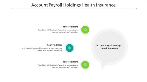 Account payroll holdings health insurance ppt powerpoint presentation styles good cpb