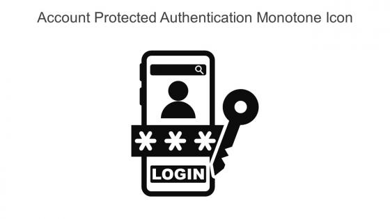 Account Protected Authentication Monotone Icon In Powerpoint Pptx Png And Editable Eps Format