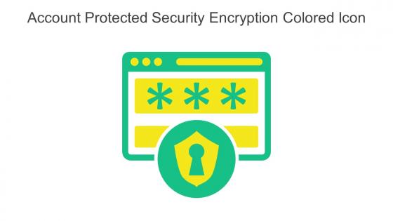 Account Protected Security Encryption Colored Icon In Powerpoint Pptx Png And Editable Eps Format