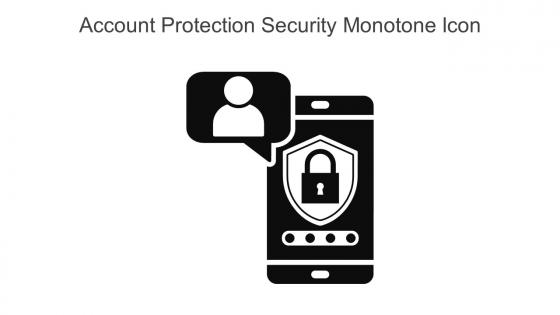 Account Protection Security Monotone Icon In Powerpoint Pptx Png And Editable Eps Format