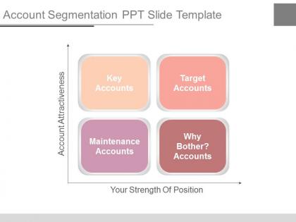 Account segmentation ppt slide template