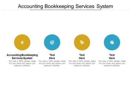 Accounting bookkeeping services system ppt powerpoint presentation portfolio grid cpb