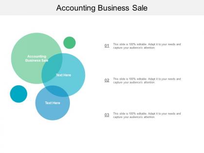 Accounting business sale ppt powerpoint presentation infographic template graphics cpb