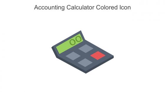 Accounting Calculator Colored Icon In Powerpoint Pptx Png And Editable Eps Format