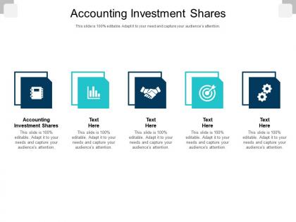 Accounting investment shares ppt powerpoint presentation professional example cpb