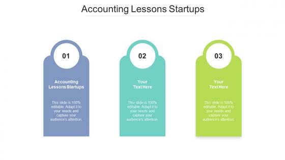 Accounting lessons startups ppt powerpoint presentation show background images cpb