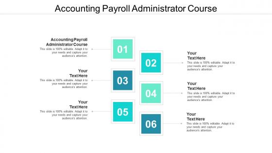 Accounting payroll administrator course ppt powerpoint presentation model cpb