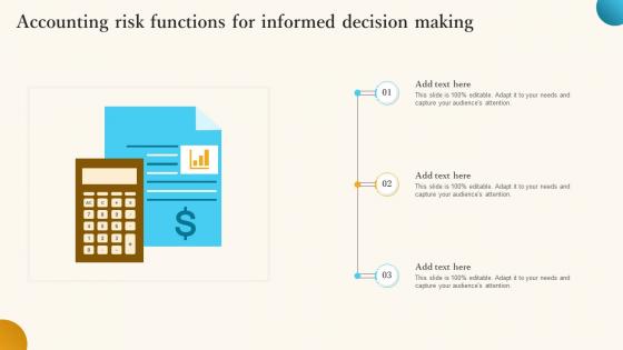 Accounting Risk Functions For Informed Decision Making