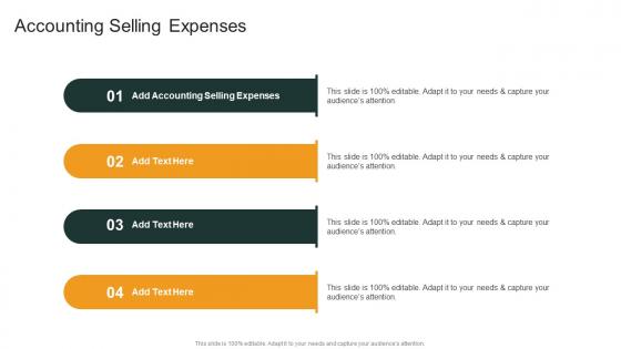 Accounting Selling Expenses In Powerpoint And Google Slides Cpb