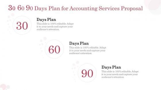 Accounting services proposal template 30 60 90 days plan for accounting services proposal