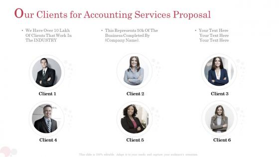 Accounting services proposal template our clients for accounting services proposal