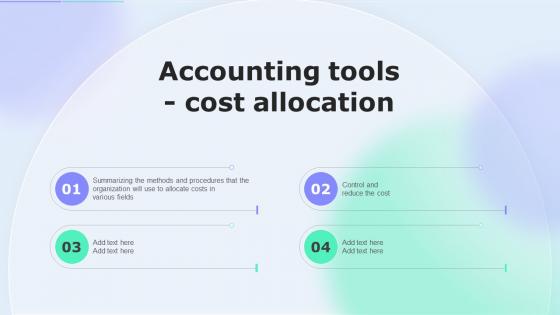 Accounting Tools Cost Allocation Ppt Download