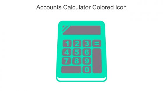 Accounts Calculator Colored Icon In Powerpoint Pptx Png And Editable Eps Format