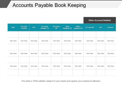 Accounts payable book keeping example of ppt
