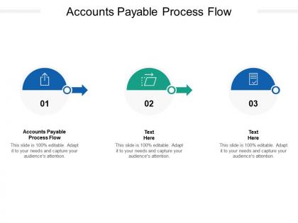 Accounts payable process flow ppt powerpoint presentation portfolio summary cpb