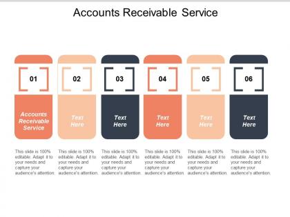 Accounts receivable service ppt powerpoint presentation slides structure cpb
