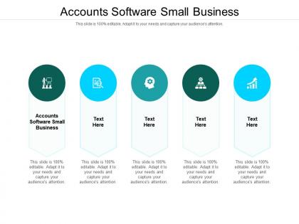 Accounts software small business ppt powerpoint presentation show smartart cpb
