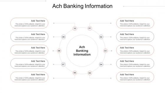 Ach Banking Information Ppt Powerpoint Presentation Slides Styles Cpb