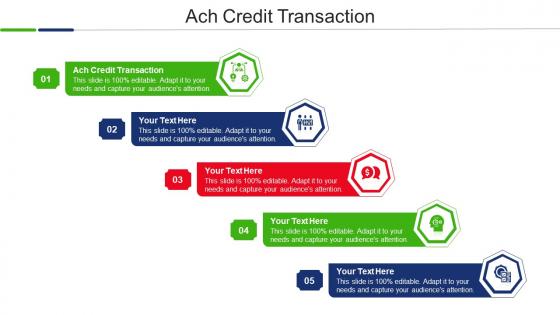 Ach Credit Transaction Ppt Powerpoint Presentation Summary Portfolio Cpb