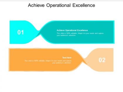 Achieve operational excellence ppt powerpoint presentation file example topics