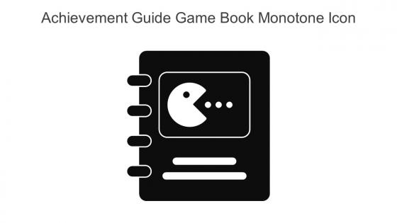 Achievement Guide Game Book Monotone Icon In Powerpoint Pptx Png And Editable Eps Format