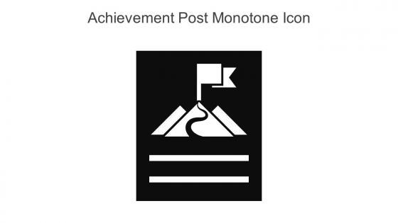 Achievement Post Monotone Icon In Powerpoint Pptx Png And Editable Eps Format