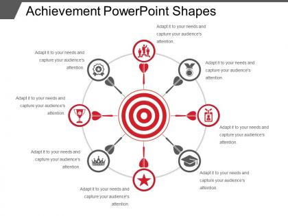 Achievement powerpoint shapes