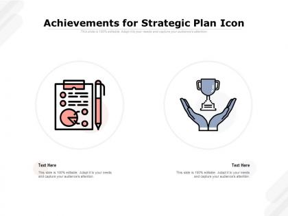 Achievements for strategic plan icon