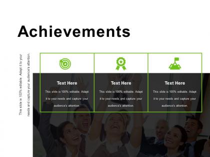 Achievements powerpoint shapes