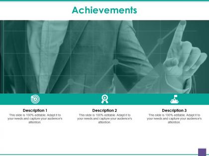 Achievements presentation graphics