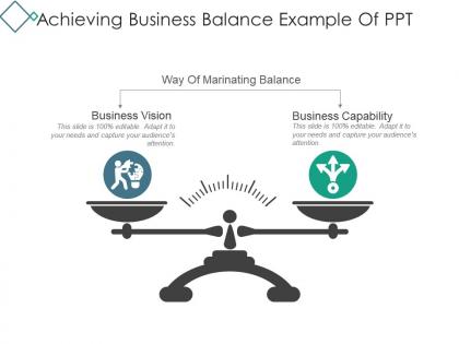Achieving business balance example of ppt