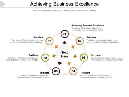 Achieving business excellence ppt powerpoint presentation summary layout cpb