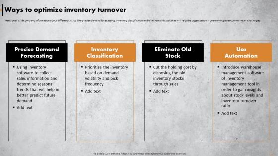 Achieving Operational Excellence In Retail Ways To Optimize Inventory Turnover