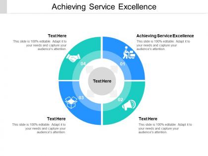 Achieving service excellence ppt powerpoint presentation ideas guide cpb