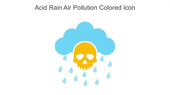 Acid Rain Air Pollution Colored Icon In Powerpoint Pptx Png And Editable Eps Format