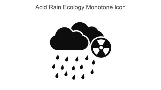 Acid Rain Ecology Monotone Icon In Powerpoint Pptx Png And Editable Eps Format