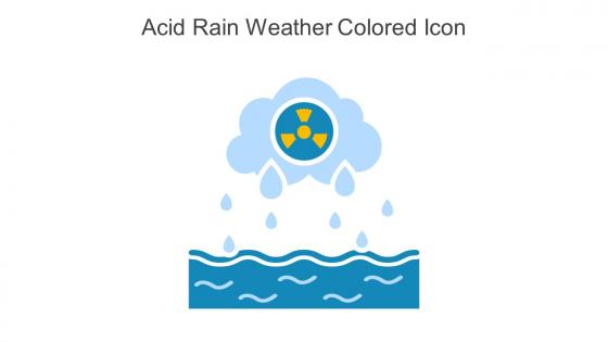 Acid Rain Weather Colored Icon In Powerpoint Pptx Png And Editable Eps Format
