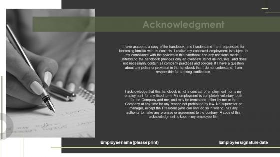 Acknowledgment Internal Talent Management Handbook
