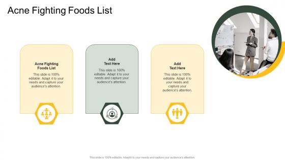 Acne Fighting Foods List In Powerpoint And Google Slides Cpb